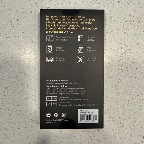 UNBREAKcable Privacy Screen Protector Iphone 12 pro max - Picture 2 of 2